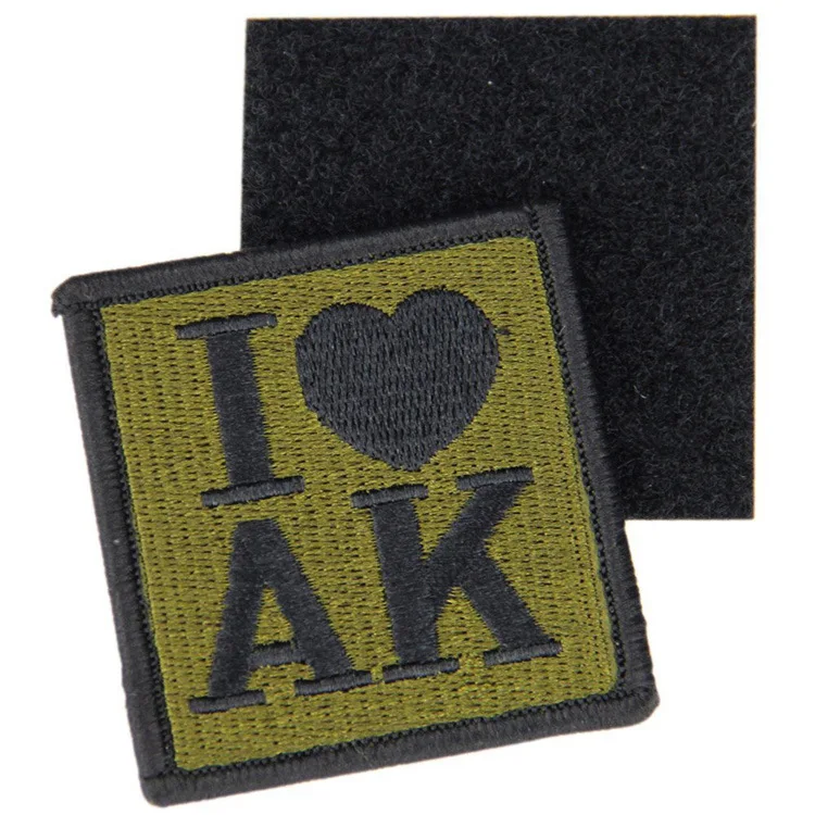 

I LOVE AK AIRSOFT TACTICAL SPECIAL MORALE EMBROIDERED PATCH BADGE