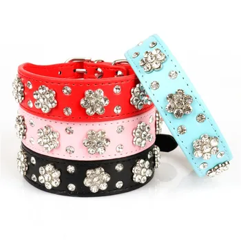 

Small Dogs Collars Rhinestone Puppy Accessories Product For Pet Accessories Necklace Cat-Collar Supplies collier pour chien