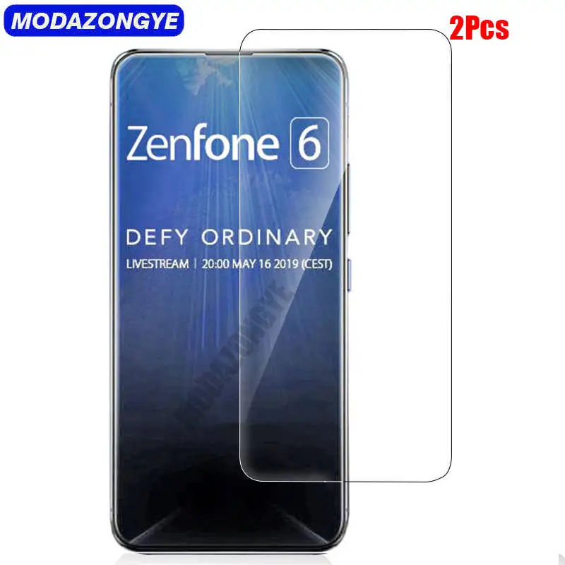 2 шт. закаленное стекло Asus Zenfone 6 ZS630KL защита для экрана 6Z ZS 630KL 630 ZS630 KL I01WD защитная