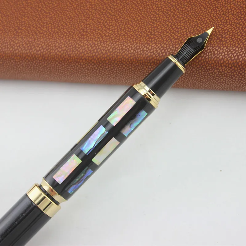 JinHao 650 или 8802 авторучка Роскошная оболочка резьба F перо для каллиграфии