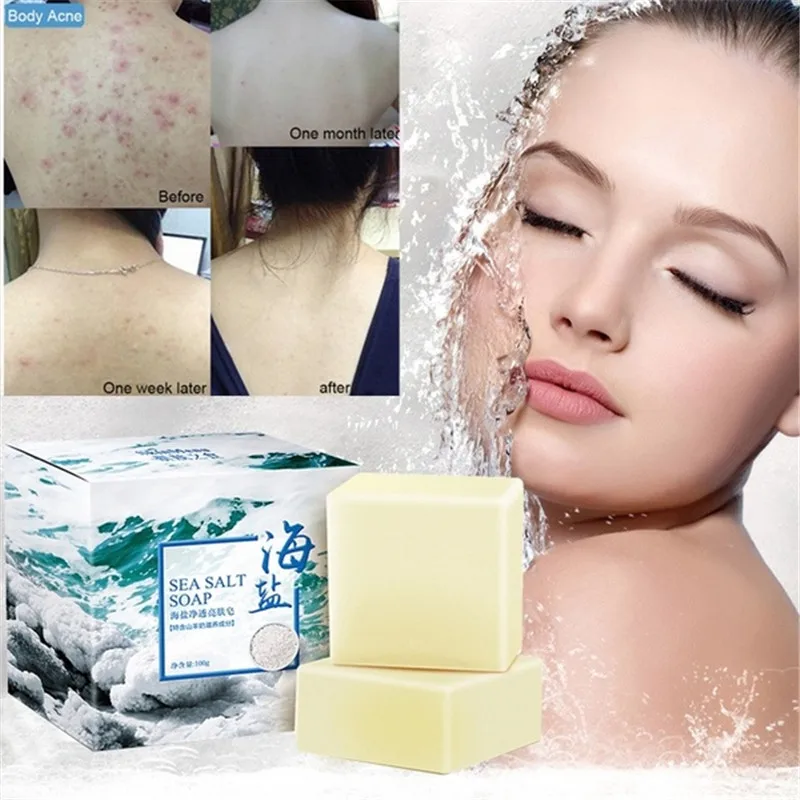 

Mite Soap Rich In Sea Salt Soap Bar Quickly Remove Mites Repair Nourish Skin Personal Care Product Soap For Acne