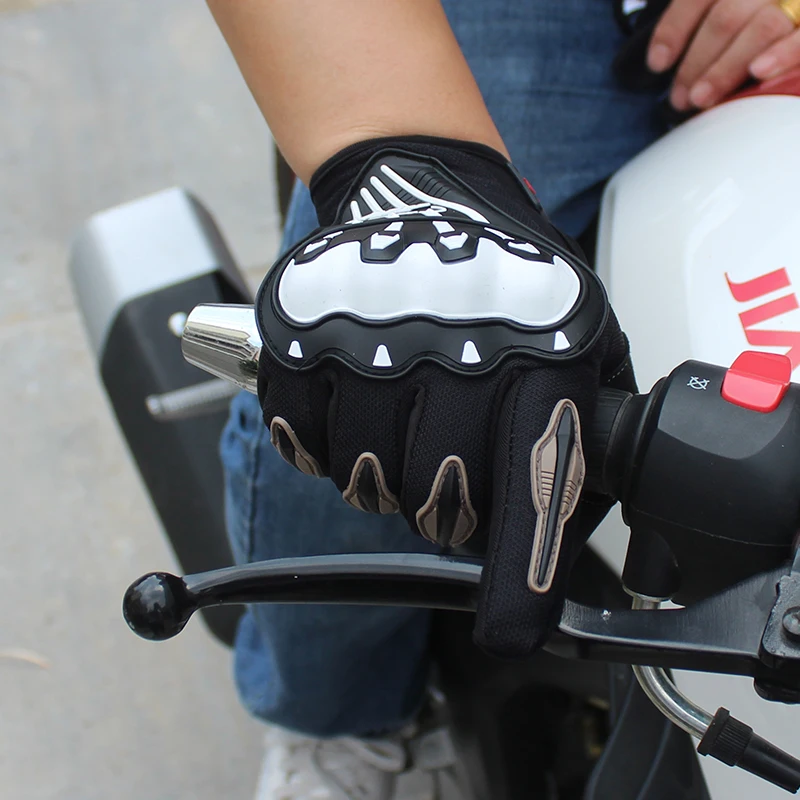 Мотоцикл Велосипед Гоночные перчатки полный палец передатчики противоскользящие Protecciones Мотокросс открытый спорт перчатки