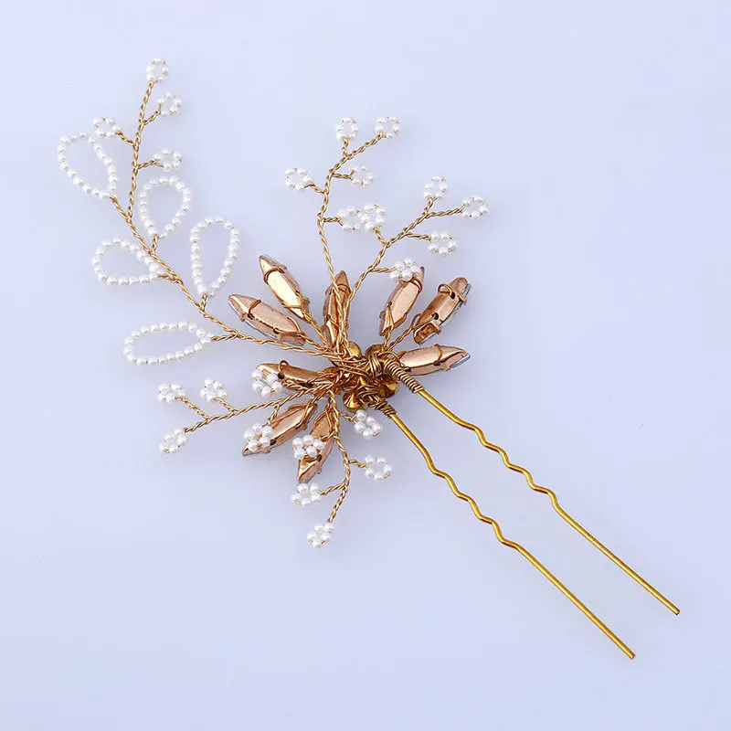 Gold Color Hair Pins (5)