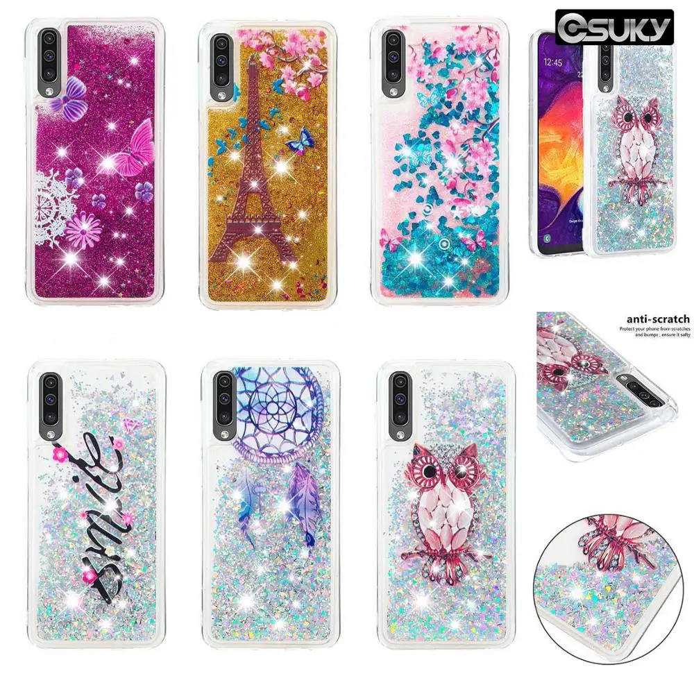 

Soft Fashion Quicksand Liquid Glitter Silicone Bling Phone Case for Nokia 1 6 6.1 Clear Colors