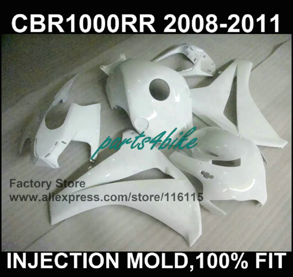 

Clean white fairing part for HONDA CBR 1000 RR 2008 2009 2010 2011 Injection mold fairings 08 09 cbr1000 rr 10 11 12 Aftermarket