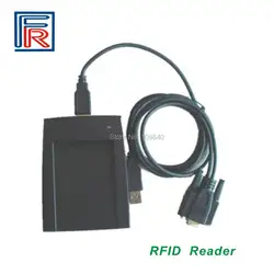 Хит продаж RS232 RFID desktop-ридер для VIP системы контроля доступа карты, 125 кГц считыватель + 2 шт. карты