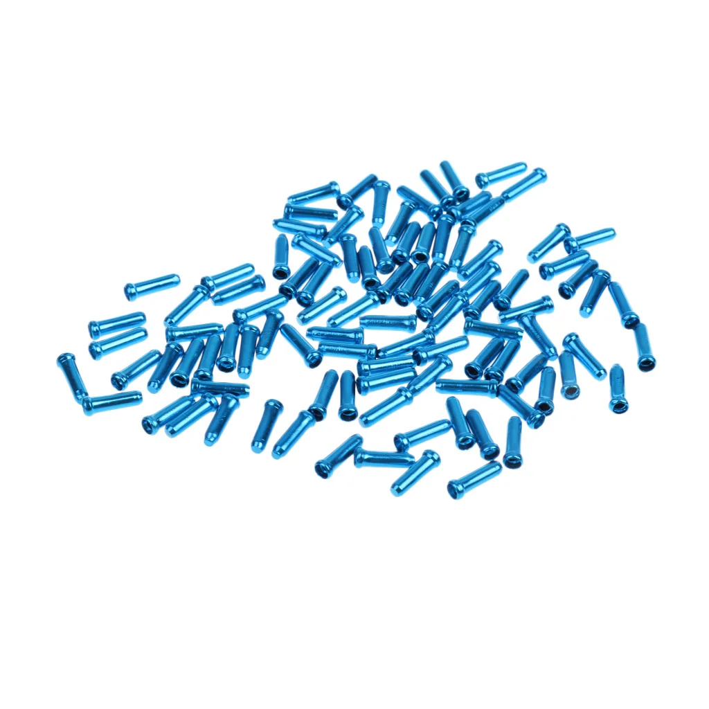 100pcs/set Bike Bicycle Brake Shifter Inner Cable Tips Wire End Cap Crimps