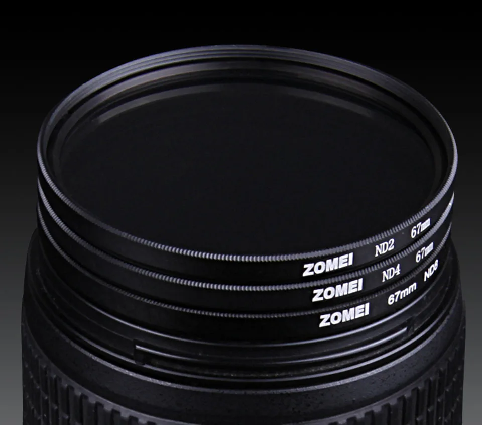 Zomei Filtro Camera Filter Neutral Density Filter ND2 4 8 Optical Resin Filter 52/55/58/62/67/72/77/82mm Filtro for SLR DSLR Len