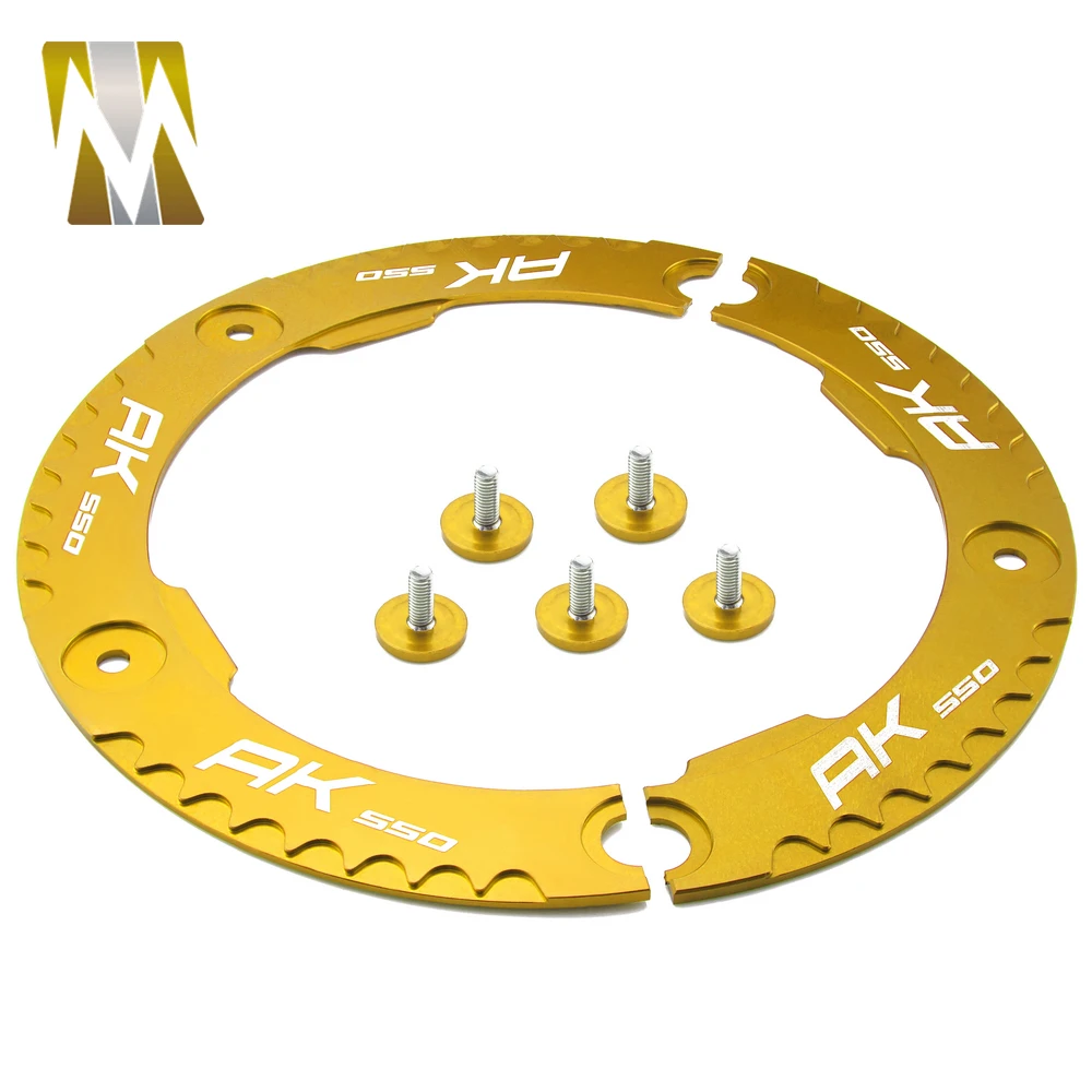 For KYMCO AK550 AK 550 2017 2018 Transmission Belt Pulley Protective Cover With LOGO Motorcycle CNC Aluminum Accessories (15)