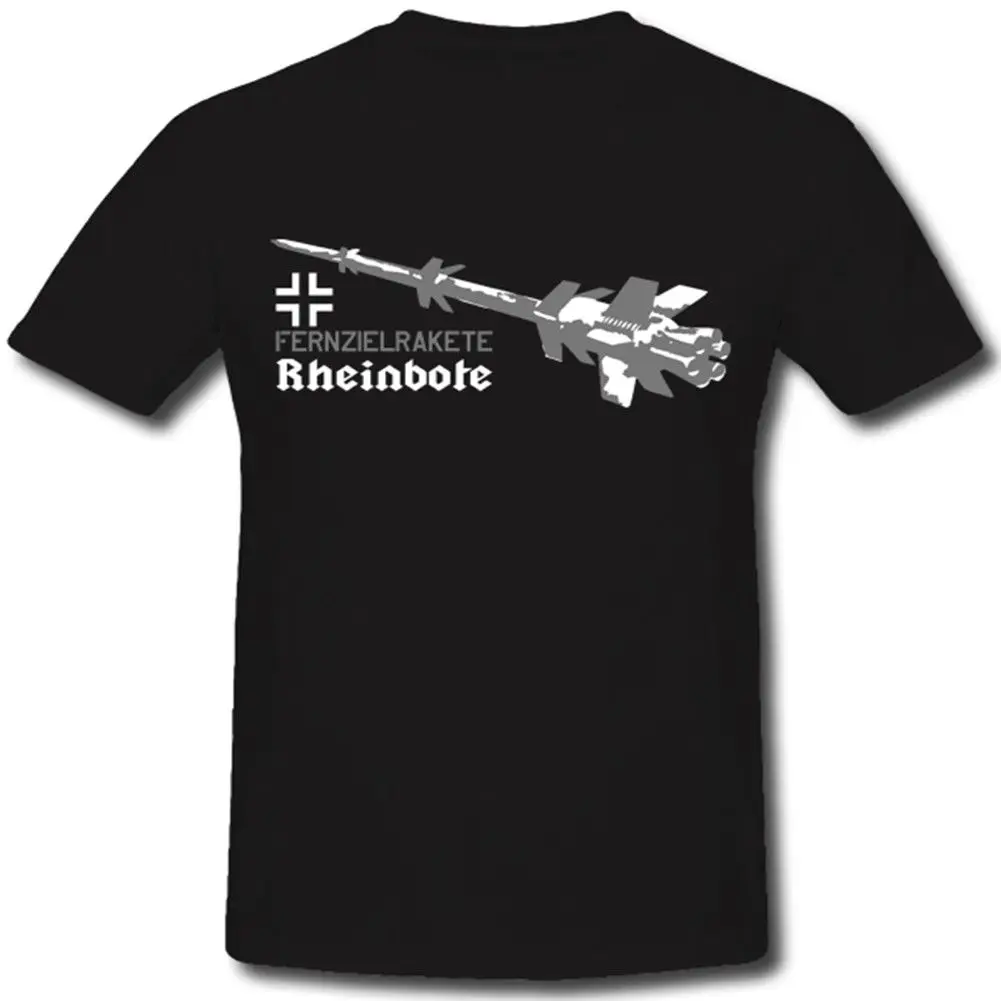 

2019 Fashion Summer Style Fernzielrakete Rheinbote Rakete Luftwaffe V1 V2 Wunderwaffe Rocket T Shirt Tee shirt
