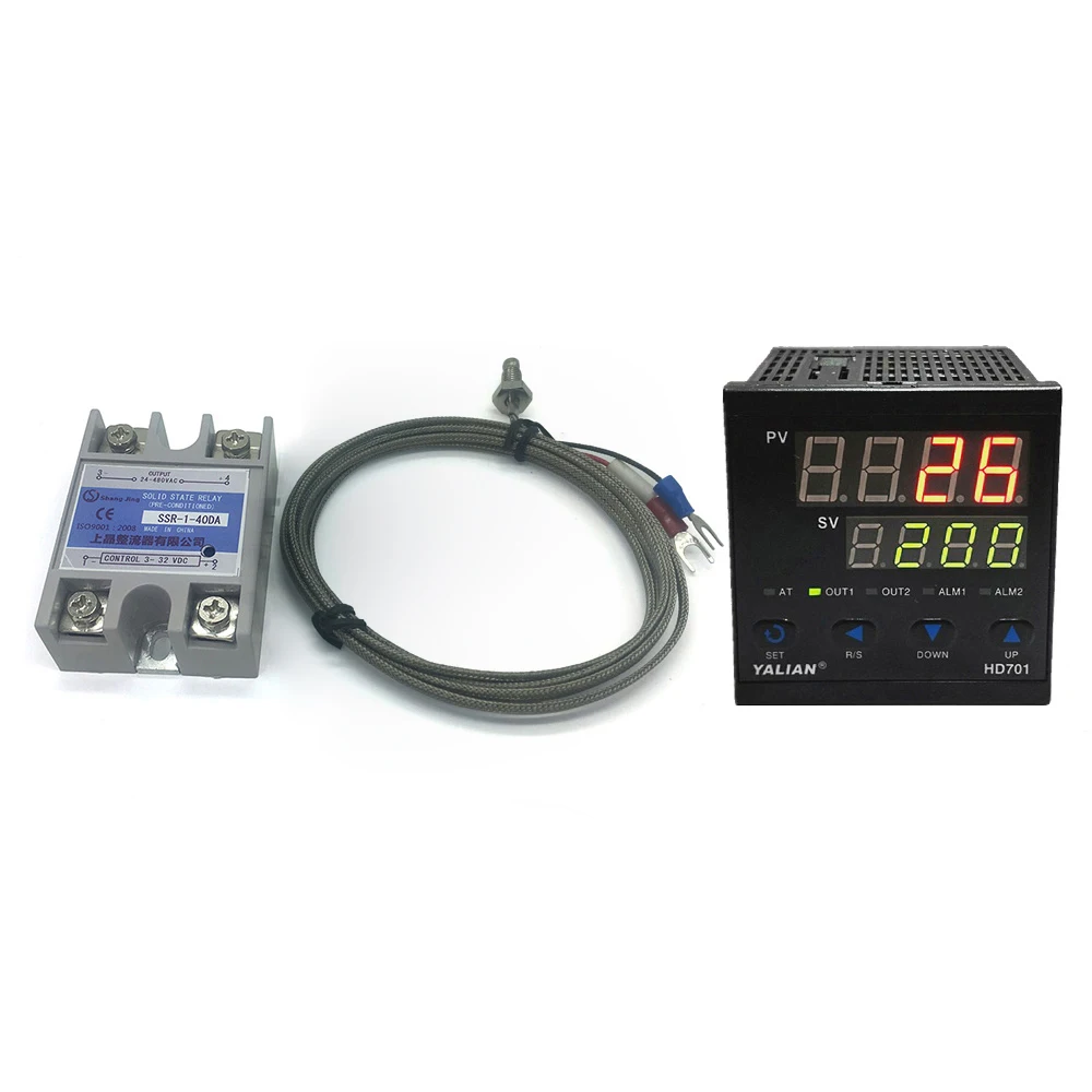 

beautiful high precision pid controller temperature Max teperature range 1372°C K thermocouple input 40A solid tate relay output