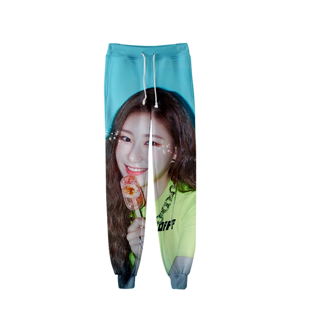 Новые ITZY YUNA RYUJIN CHAERYEONG LIA YEJI осень-зима спортивные штаны унисекс повседневные вельветовые утепленные штаны в стиле хип-хоп