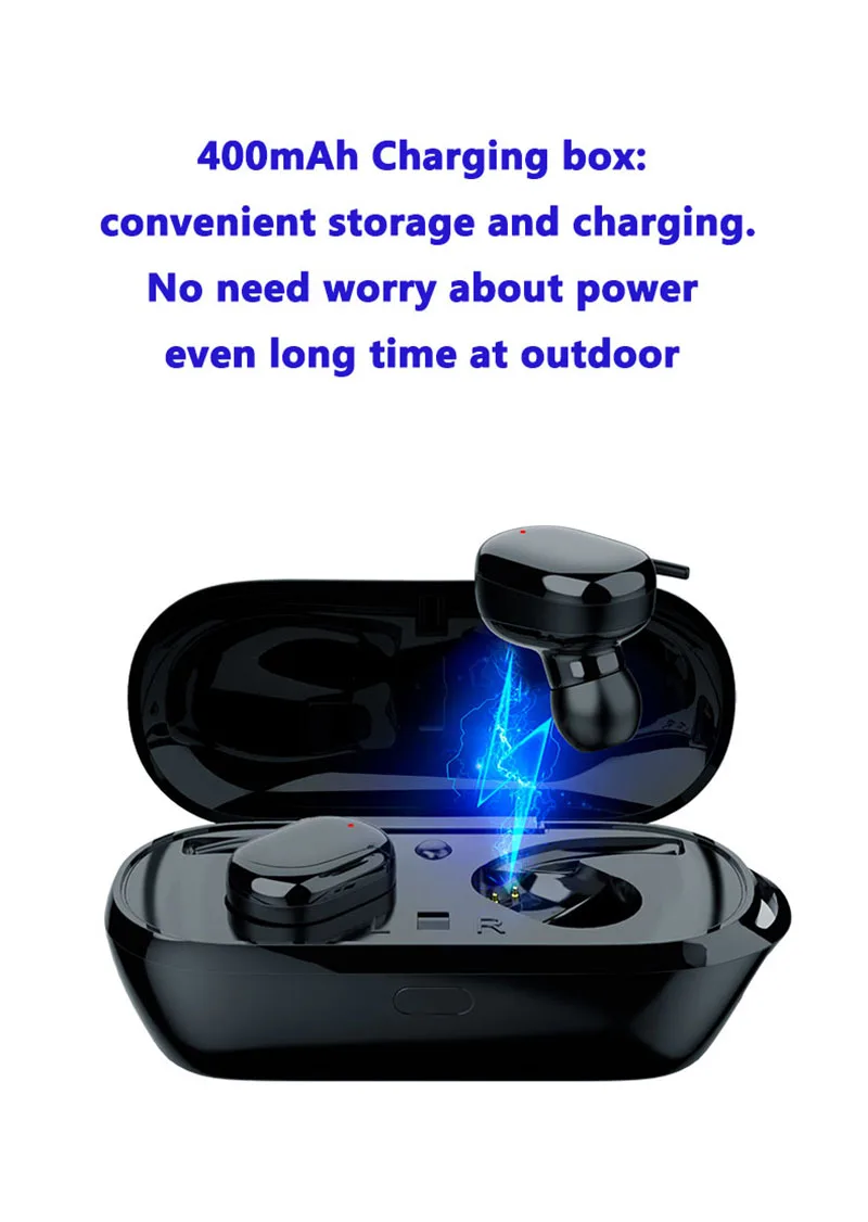 T2C Wireless Headphones TWS Bluetooth Earphones gaming Headset Sports Earbuds earpiece For mobile Phones with micphone box case  (6)
