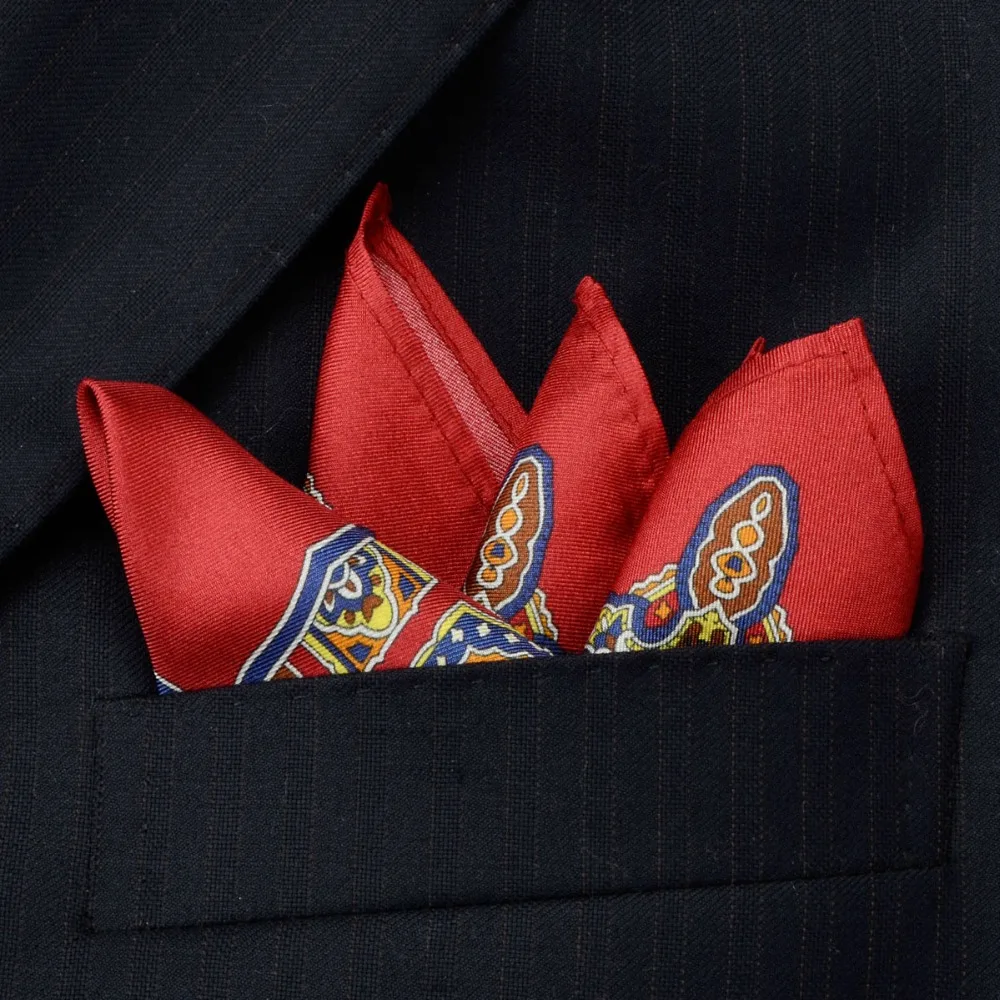 Pocket Square Natural Silk Handmade Premium Square Hanky With Giftbox