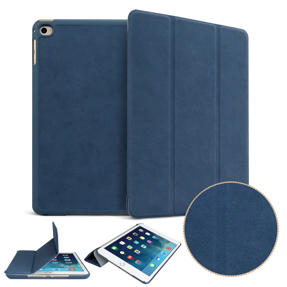 

Case for iPad mini 4 YRSKV Ultra Slim Light weight PU high quality deer leather Smart Auto Sleep Wake Tablet Case For Apple iPad