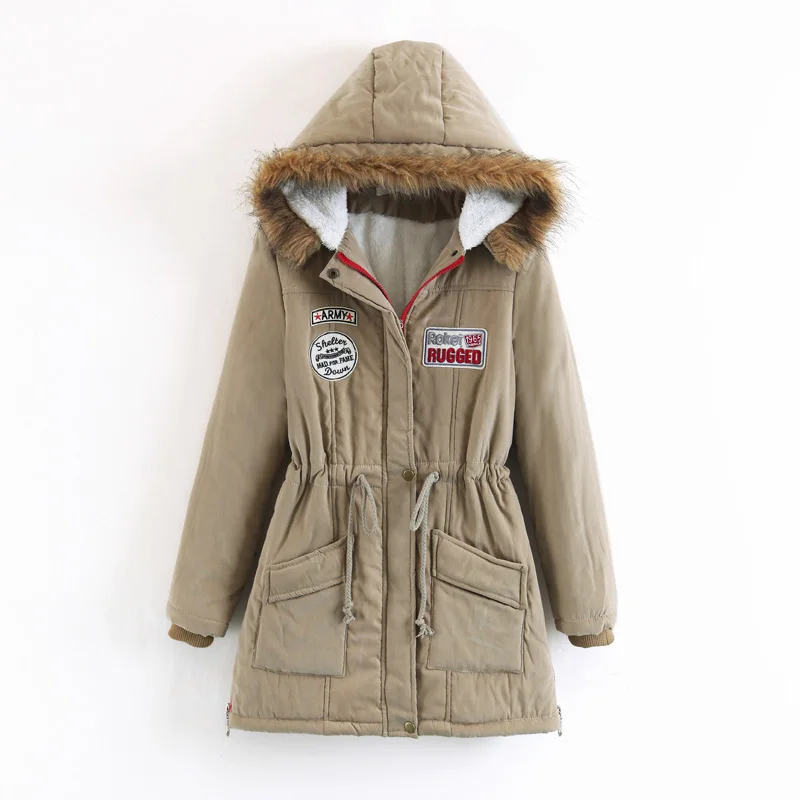 Winter Coat Women 2018 New Parka Casual Outwear Hooded Thickening Cotton Coat Winter Jacket Women Faux Fur Clothes Outwear