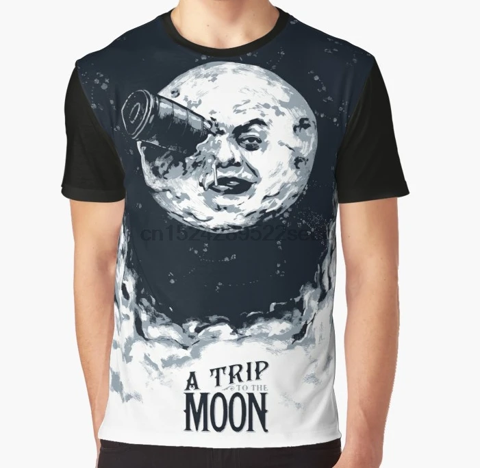 

All Over Print 3D Women T Shirt Men Funny tshirt A trip to the moon Graphic T-Shirt