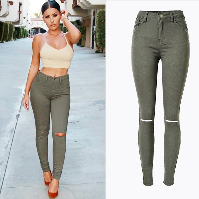 army print jeans ladies
