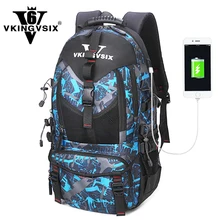 VKINGVSIX 14-17 inch USB laptop backpack Waterproof school bags teenagers boy girl 1-6 Grade Women Men bagpack mochila rucksack
