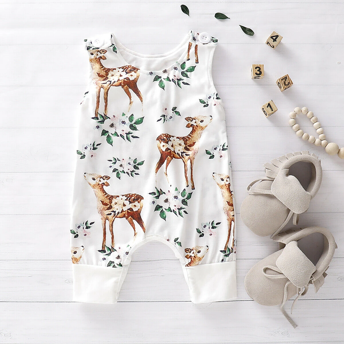 newborn baby girl deer outfit