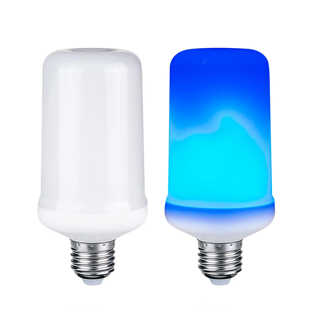 

LED Flame Effect Light Bulb Flickering Emulation Fire Light Blue Flame 99 LEDs Light E27 Flame Lamps 9W 85-265V 4 Modes Ampoule