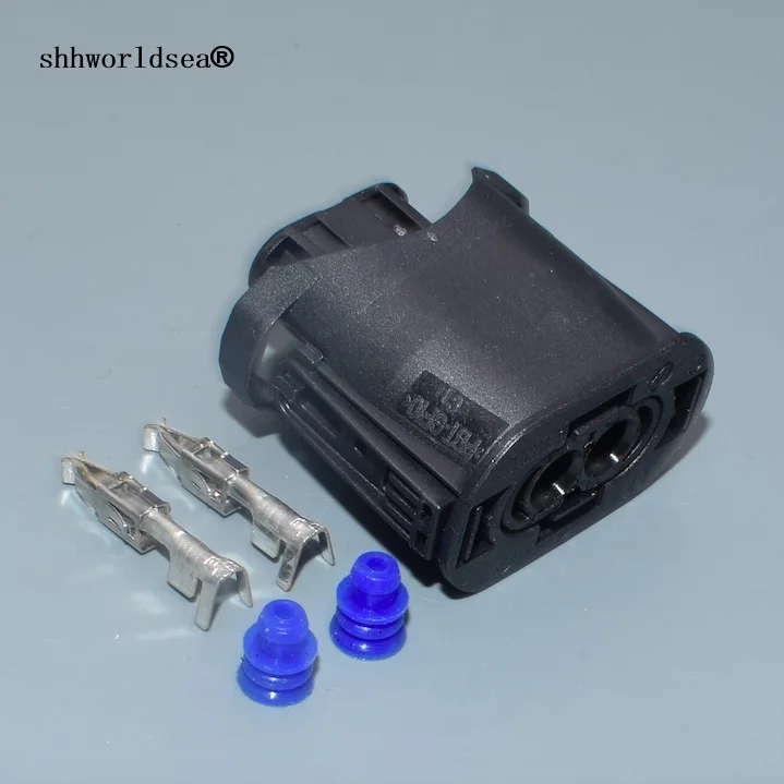 

shhworldsea 2/5/10/30/50/100sets 2 pin auto electric housing plug waterproof wiring harness connector 1-1355668-2