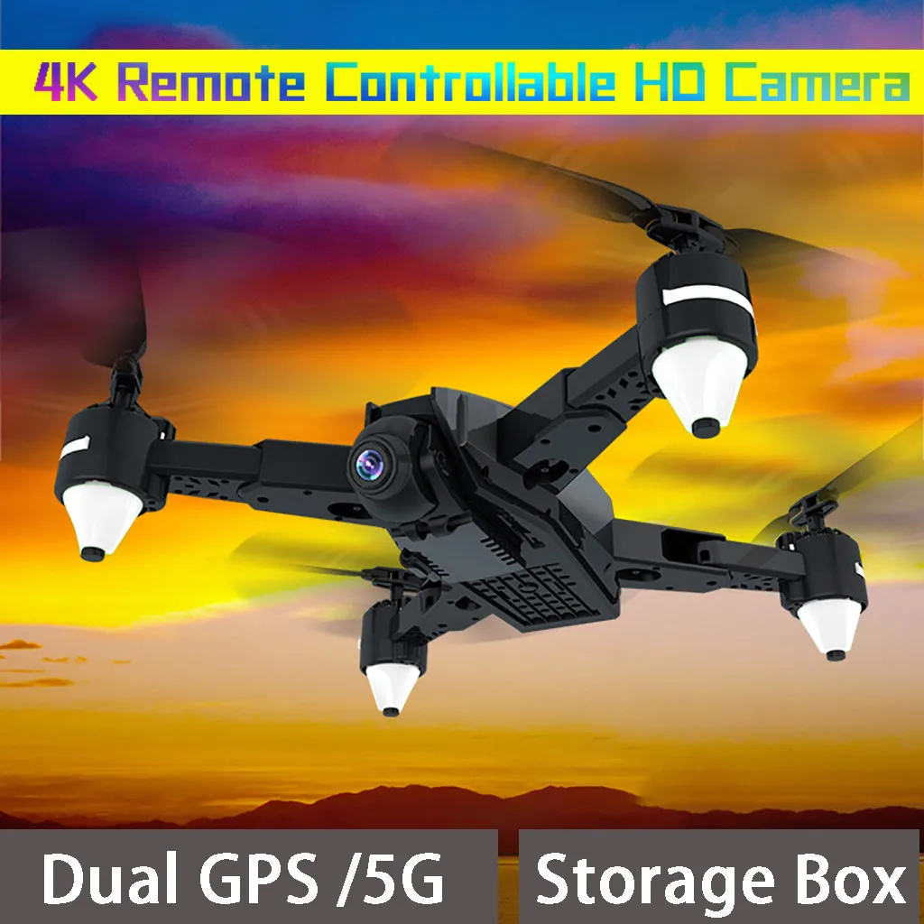 

5G WiFi GPS FPV 4K 12MP HD Camera Altitude Hold Mode Quadcopter Drone With Bag
