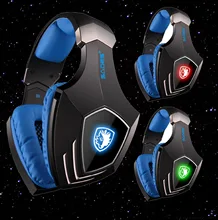 SADES A60 Game Headset 7.1 Surround Sound Pro Gaming Headphone Gamer USB with Mic for PS4 PC
