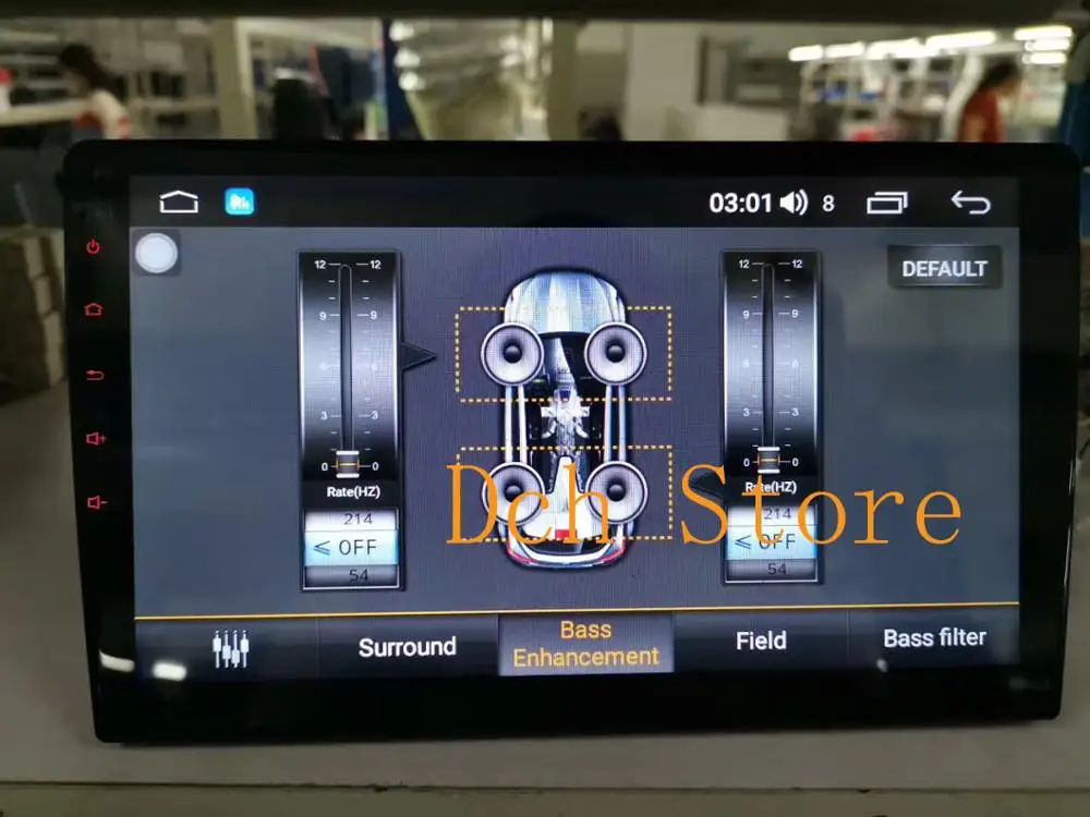Flash Deal 10.1/9 inch 2.5D IPS touchscreen Android 8.1 Car DVD Player GPS radio universal navigation 8 core build in DSP 32EQ single 1 din 5