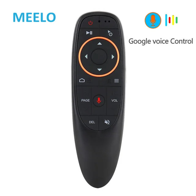 G10 Voice Air Mouse 2.4GHz Wireless Google Microphone Remote Control IR Learning 6-axis Gyroscope for Android TV Box PC Mini Fly