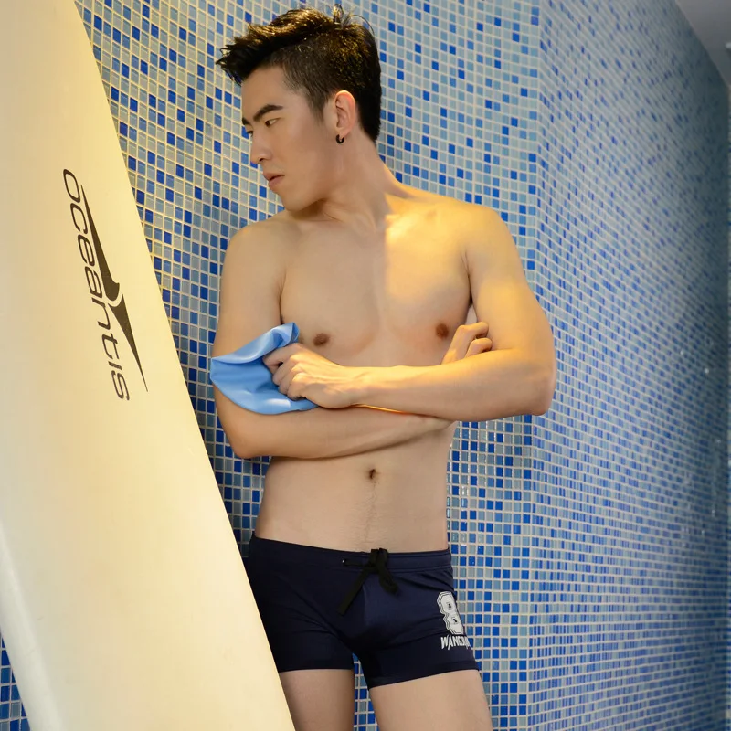 

men's swimming sport beach shorts Quick-drying suit swim trunks 2017 new sexy male swimsuit water pants