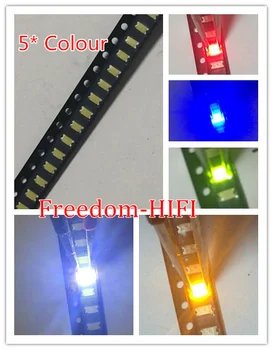 

5Valuesx1000pcs =5000 SMD 1206 LED White, Red, Green,Blue,Yellow Ultra Bright SMD LED Diodes kit 1206 R/G/B/W/Y