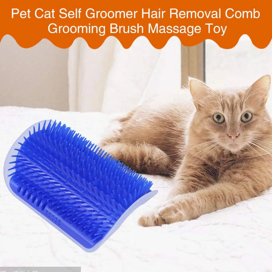 Pet Cat Self Groomer Grooming Tool Hair Removal Brush Comb for Dogs