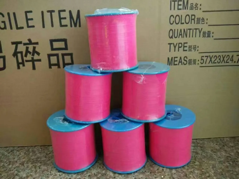 0.5mm 4000m/roll Red Yellow Green Orange High Light Double Parties ...