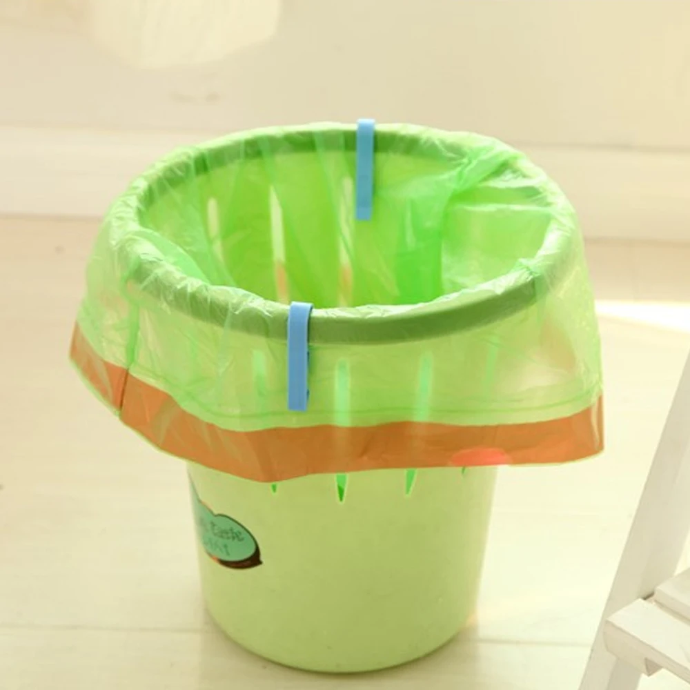 

8Pcs/set Trash Bag Clip Holder Garbage Bags Clip Trash Bag Fixed Clip Waste Basket Rubbish Bin Garbage Can Clamp Holder