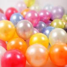 HOT 100pcs/lot 10 inch1.5g Latex balloon Helium Round balloons Multicolor Thick Pearl balloons Wedding Party Birthday Balloons
