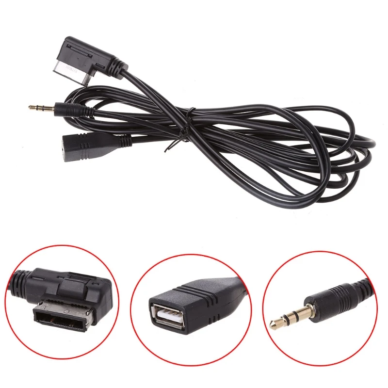 Car AMI Music Interface Charger AUX USB Cable For Mercedes Benz C63 E200l CLS ML