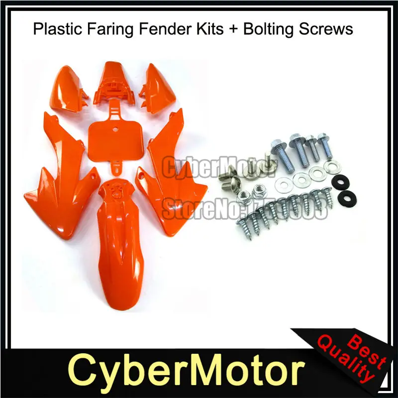 

Orange Plastic Fairing Fender Kits Screws For Honda XR50 CRF50 Pit Dirt Bike 50cc 70cc 90cc 110cc 125cc 150cc 160cc Coolster YCF