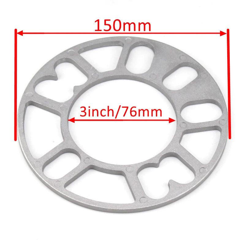 2 шт. 10 мм Универсальный алюминиевый сплав 4 и 5 шпильки Авто плоский разделитель колеса прокладка адаптер для клюшек для гольфа пластины