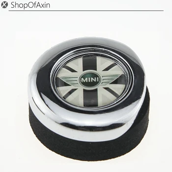

Wing logo Grey Uk flag Chrome Polished Finish Engine Start stop Button Push Cap Cover For 2nd Gen MINI Cooper