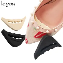 Leyou размер обуви регулировщик Губка Мягкий Защитный колпачок для носка ярдов Половина стопы Подушка Носок спереди наполнитель большой обуви длинный Верхний разъем носок