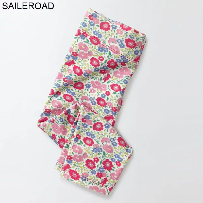 

SAILEROAD 2-7Year Fall Legging Enfant Trouse for Girls Children Pants Floral Print Legging for Baby Kids Legging Girls in Year