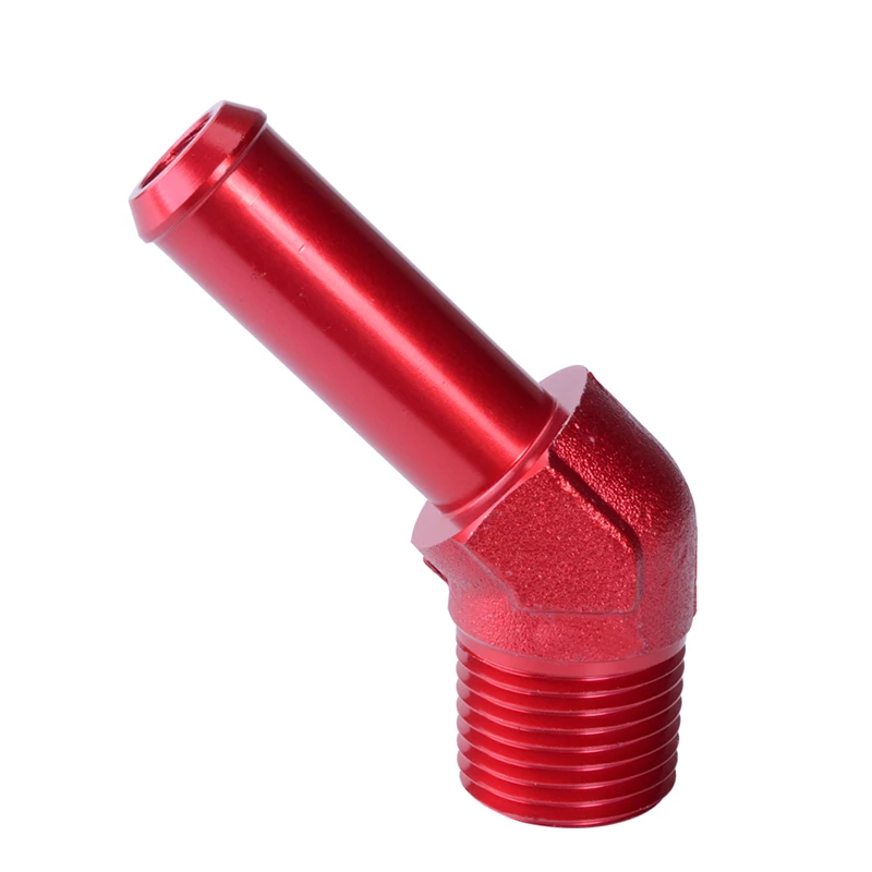 6 красных/синих 1/4 &quotNpt Женский Поворотный на штырь 1/4&quot Npt 45 градусов Алюминиевый