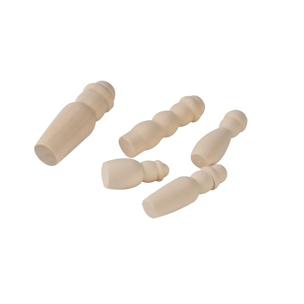 20pcs Unfinished Wood Blank DIY Family People Wooden Peg Dolls Bodies for Art Craft