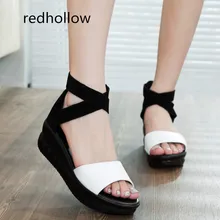 Summer Women Shoes Platform Sandals Shoes Women Open Toe Real Leather Sandals Flat Female Sandalias Mujer Sandalias Wedges summer stripe knitted platform women sandals sexy open toe comfortable low heels black beige red blue purple sandalias mujer