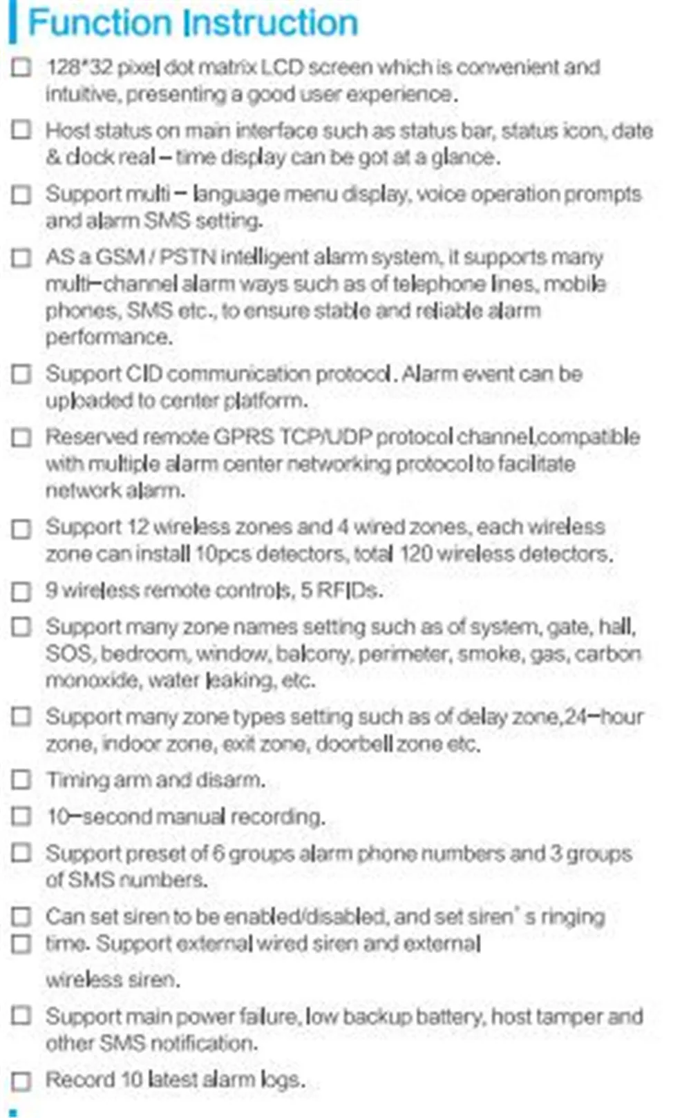 Многоязычная GSM/3g+ PSTN система охранной сигнализации