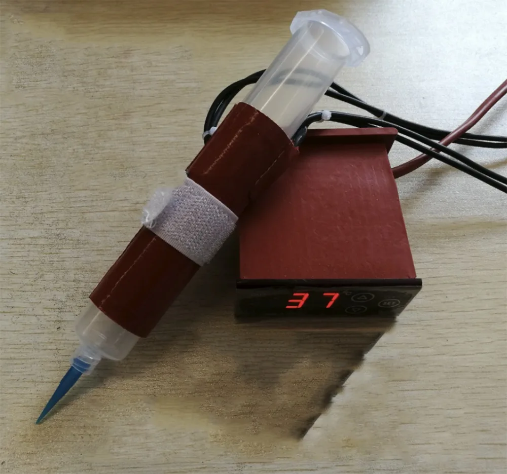 3CC 11.4*60m 12V+Digital display temperature controller Silicone heater