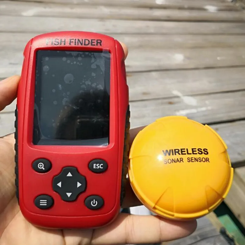  echo sounder FFW718 upgraded rechargeble and color Wireless Portable Fish Finder 40M/120FT Sonar De