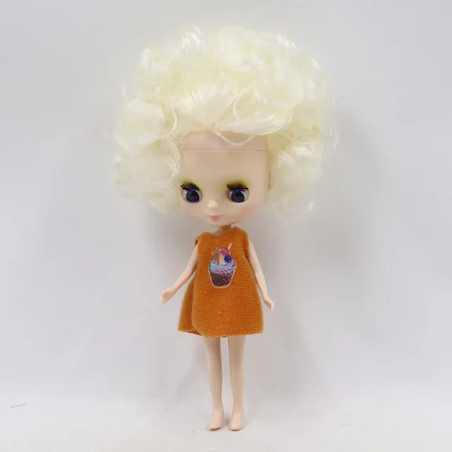10cm 10 см blythMini кукла афро стиль волос много видов волос цвета случайная одежда - Цвет: 10cm