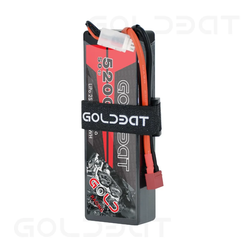 GOLDBAT Lipo 5200mAh Аккумулятор 7,4 V 50C 2S 5200mah LiPo аккумулятор для RC 7,4 V с штекером Deans для RC Evader автомобиля грузовика Truggy Heli